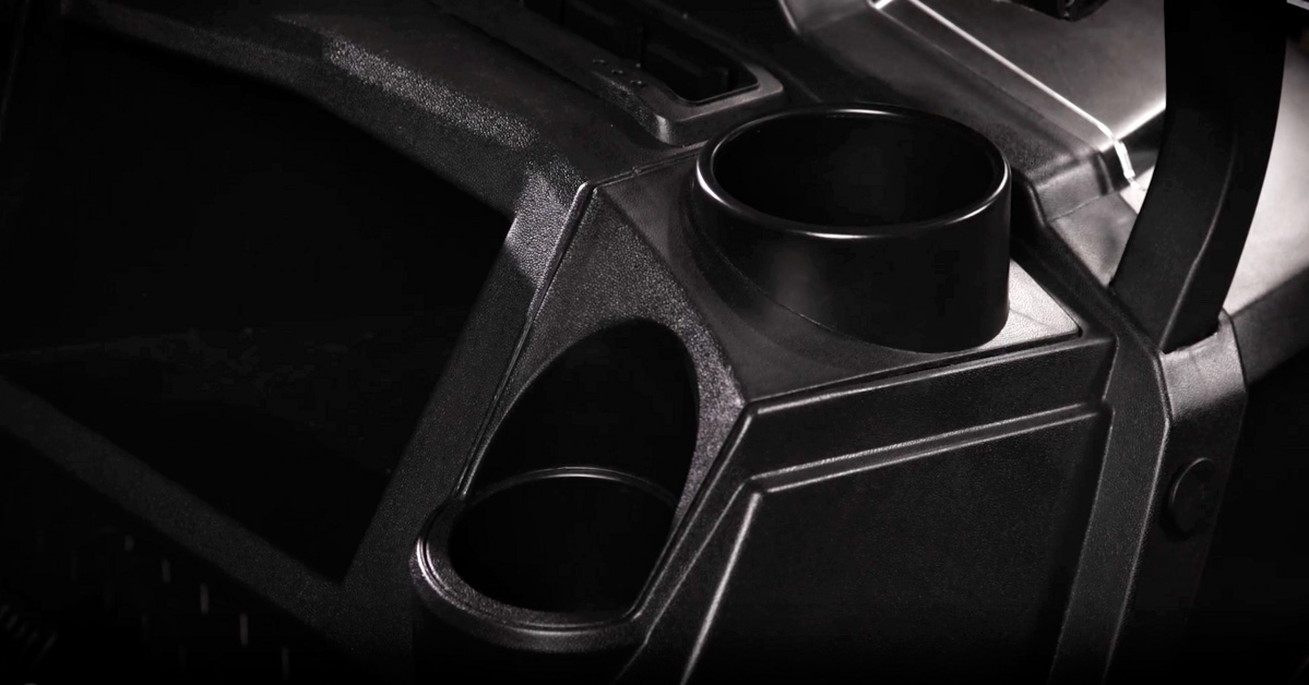 Golf cart front cup holders