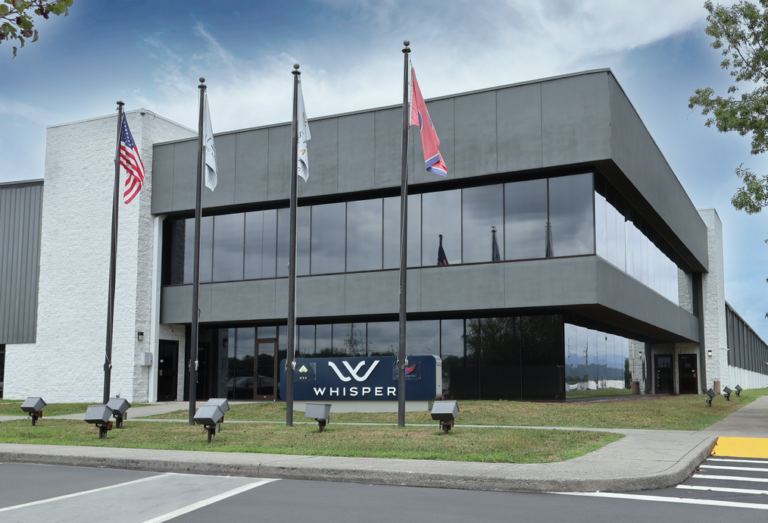 Whisper headquarters front building