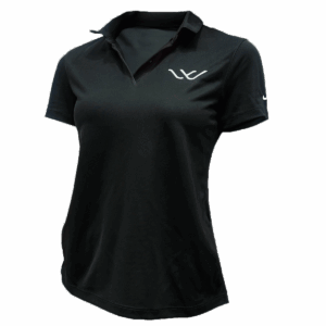 Women Polo Nike dri-fit 2.0 Micro Pique black Whisper logo
