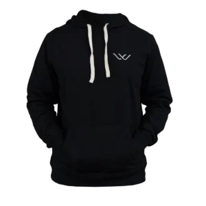 Whisper hoodie unisex black