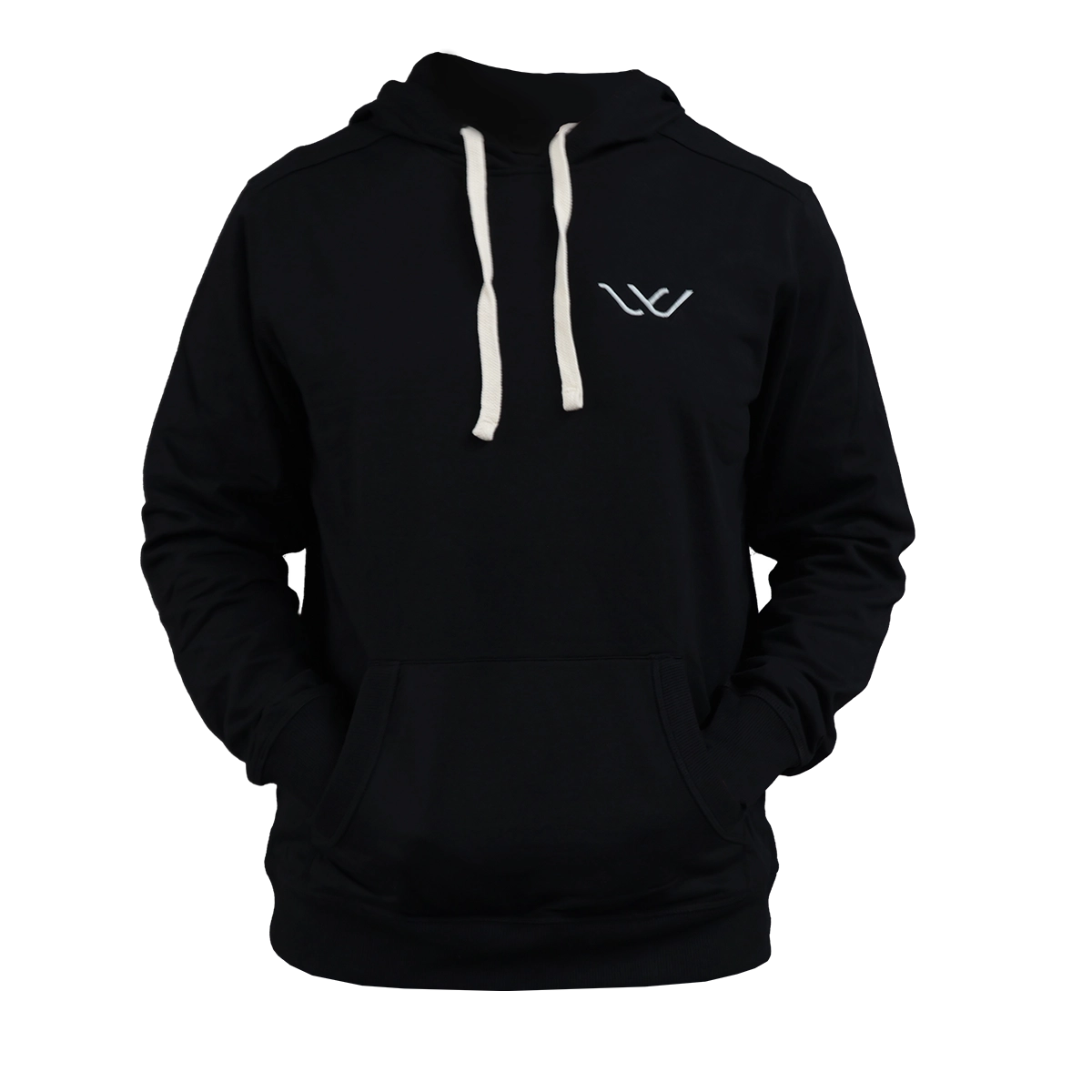 Whisper hoodie unisex black