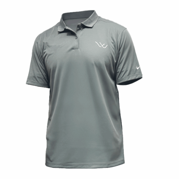 Men Polo victory nike grey with whisper logo