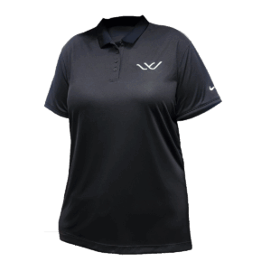 Nike women victory solid polo black with whisper logo