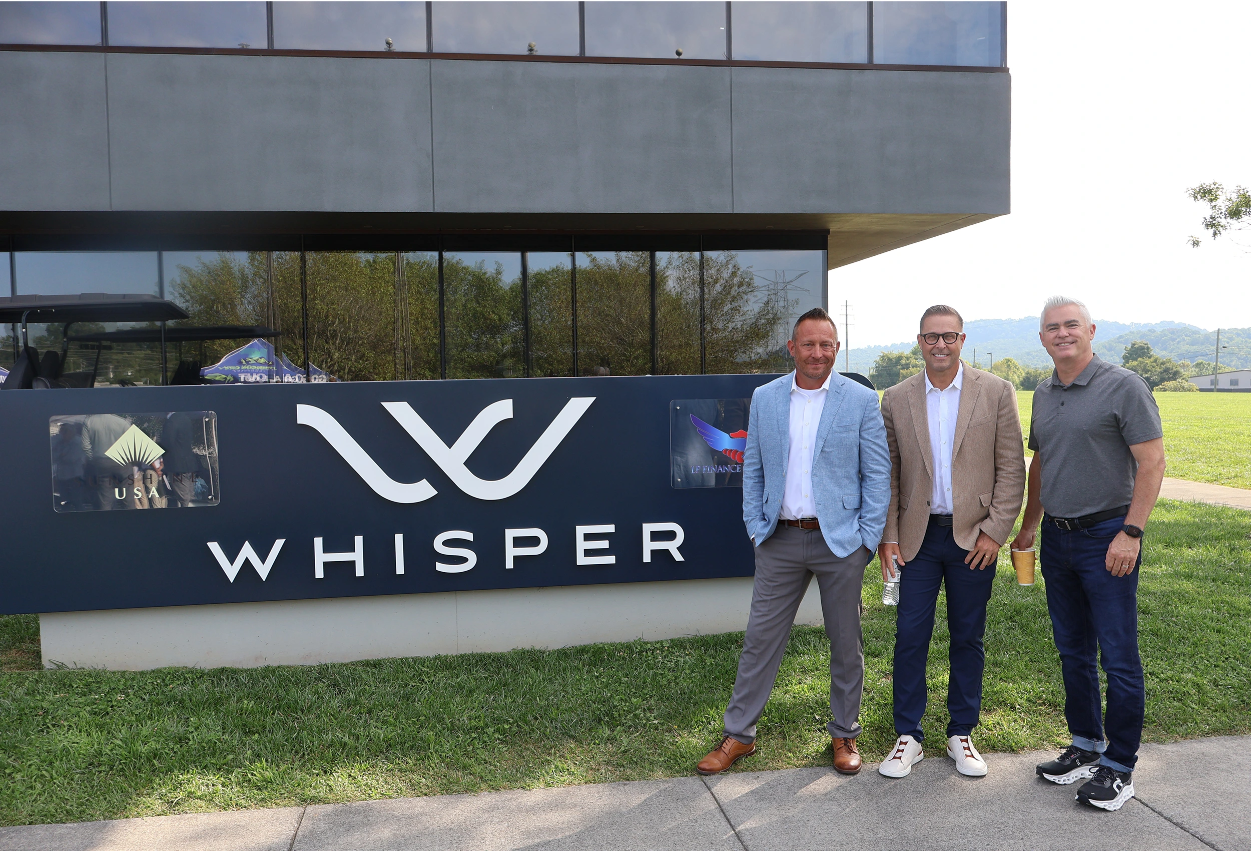 Whisper's headquarters inauguration building ceremony