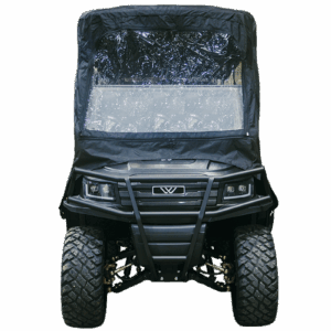 Fort facing golf cart FF4 Whisper model enclosure front view